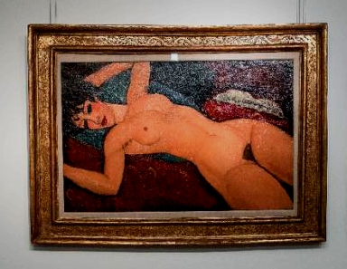 Nu couché, di Modigliani