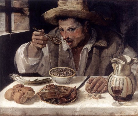 Annibale Carracci, Mangiafagioli, 1584-85 - Galleria Colonna, Roma