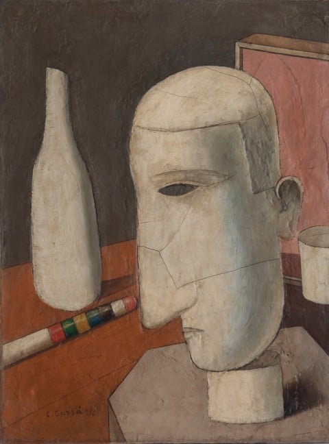 Carlo Carrà, Il gentiluomo ubriaco, 1916