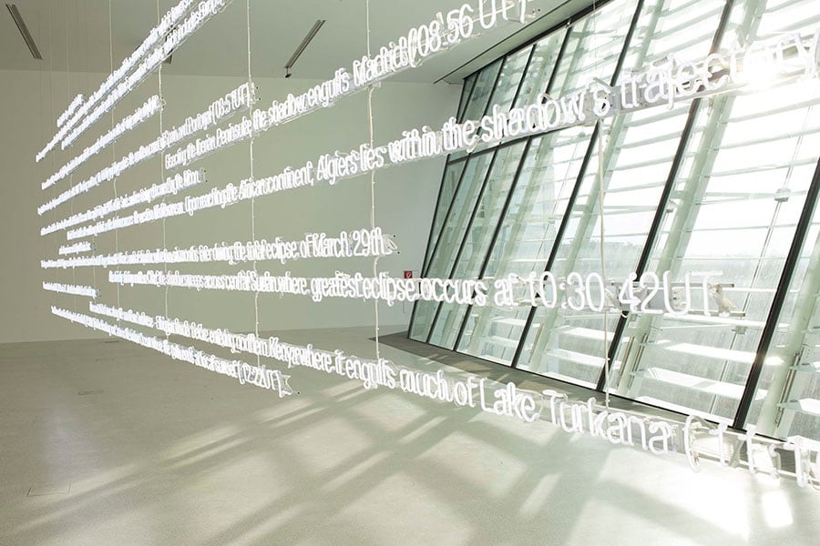 Cerith Wyn Evans, E=C=L=I=P=S=E, 2015 - courtesy of the artist - photo Eleonora Milner