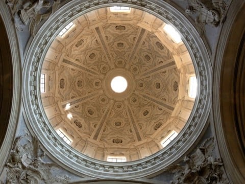Cupola della Chiesa dei Santi Luca e Martina, dopo gli interventi di restauro del 2014-2015