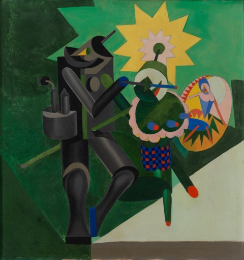 Fortunato Depero, Meccanica dei ballerini, 1917 - Mart, Fondo Depero