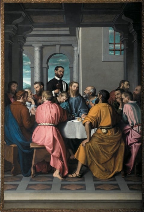 Giovan Battista Moroni, Ultima Cena, 1565-69 - Romano di Lombardia, Chiesa di Santa Maria Assunta e San Giacomo Apostolo
