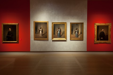 Hayez - veduta della mostra presso le Gallerie d’Italia-Piazza Scala, Milano 2015