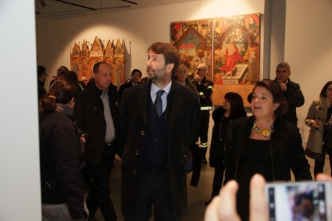 Il Ministro Franceschini all'inaugurazione del Museo Nazionale d'Abruzzo, a L’Aquila