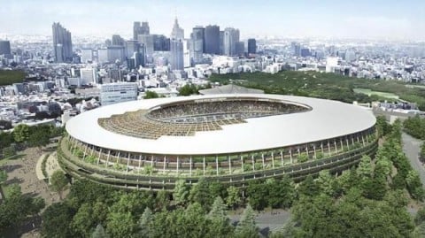 Il progetto di Kengo Kuma (foto Japan Sport Council)