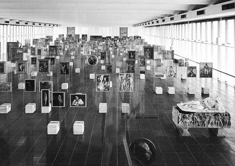 L'allestimento di Lina Bo Bardi, Museu de Arte de São Paulo, 1968