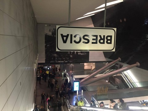 Marcello Maloberti, SubBrixia, Fermata Stazione (foto Piera Crtistiani) 