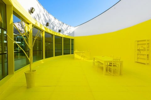 Marie Lexmond, Yellow Interior in 11.620 Parts, 2015 - photo Bram Saeys