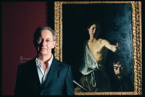 Il professore Simon Schama nella puntata di Power of Art dedicata a Michelangelo Merisi, detto il Caravaggio
