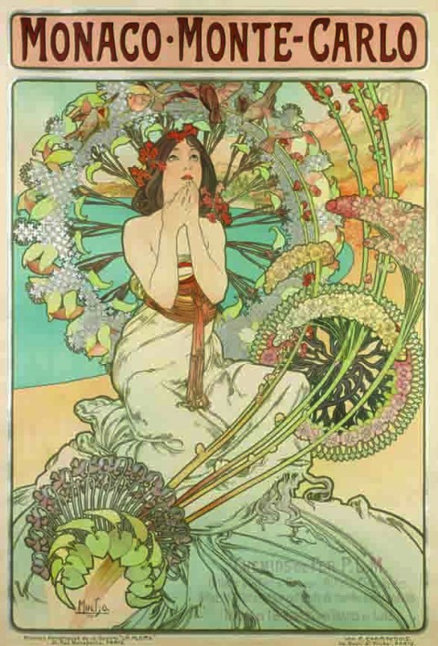 Alfons Mucha, Monaco - Monte Carlo, 1897 - Richard Fuxa Foundation