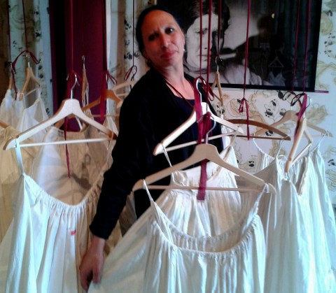 Francesca Alfano Miglietti alla mostra Sguardo di donna, Casa dei Tre Oci, Venezia