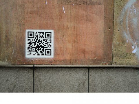 Il QR code sul murale di Banksy censurato