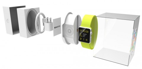 Il packaging dell'Apple Watch... esploso