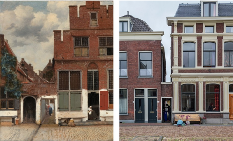 La Stradina di Delft, come era e come è oggi