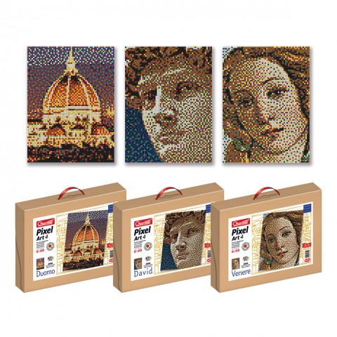 Pixel art agli Uffizi