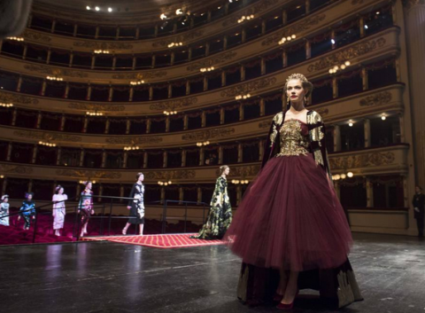 Dolce & Gabbana alla Scala di Milano (foto Dolce & Gabbana)