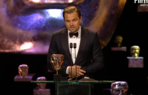 Leonardo Di Caprio ai Bafta