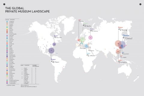 Private Museum Report - la distribuzione geografica