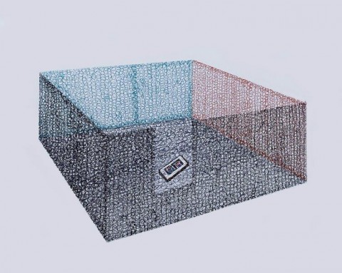 Zhang Zhan, Cubes with loopholes,2015