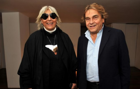 Alda Fendi con Raffaele Curi (foto Dagospia)