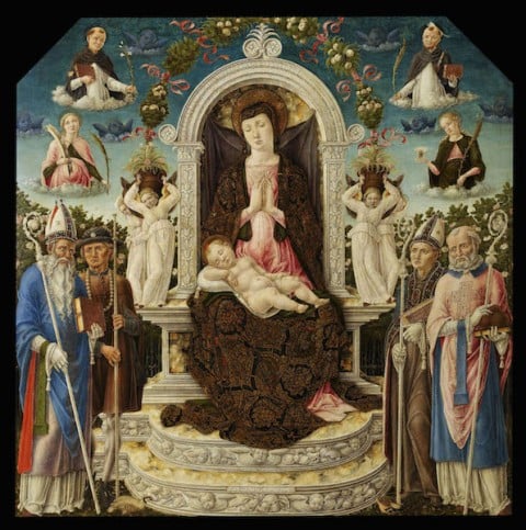 Bartolomeo Vivarini, Madonna con Bambino e Santi, 1465 - Napoli, Museo di Capodimonte