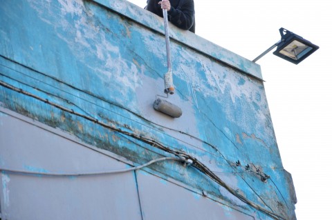 I murales di Blu cancellati a Bologna (foto Giovanni Barbera) 