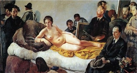 Felice Carena, La scuola, collezione Banca Monte dei Paschi di Siena