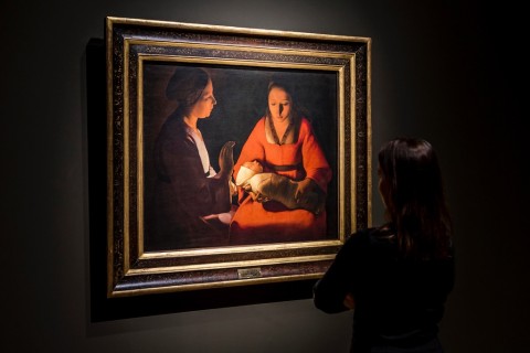 Georges de la Tour - installation view at Museo del Prado, Madrid 2016