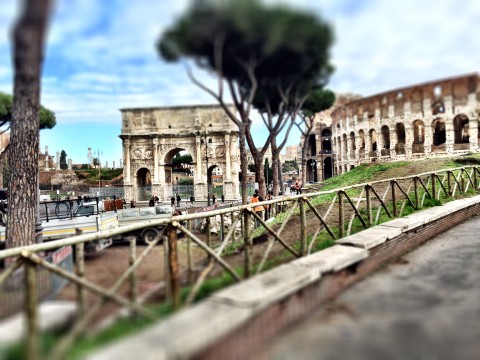 La staccionata al Colosseo e al Circo Massimo 
