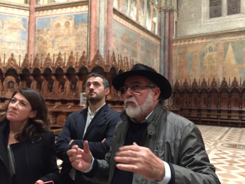 Sergio Fusetti, capo restauratore della Basilica di San Francesco d'Assisi