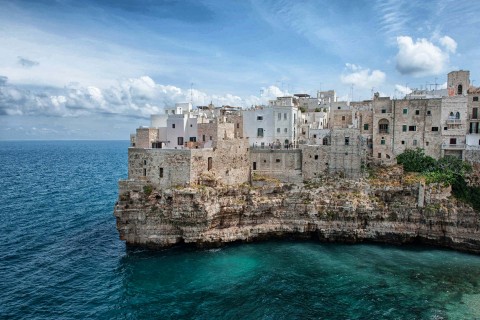 Una veduta di Polignano a Mare