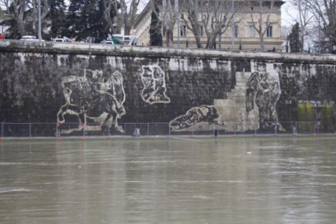 William Kentridge, work in progress Triumphs e Laments, Roma 03