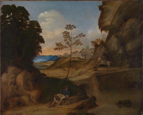 Giorgione, Il Tramonto, 1502-05 ca. - The National Gallery, Londra - photo © The National Gallery, Londra -  courtesy Royal Academy of Arts, Londra