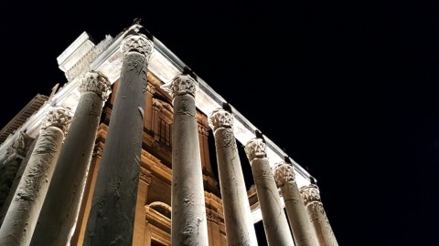 La luna al Foro Romano 1