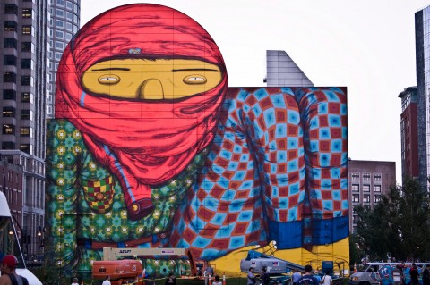 Murale di Osgemeos a Boston