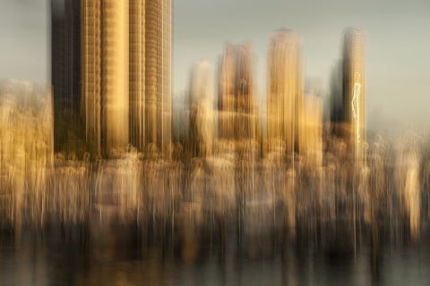 Roberto Polillo, Skyscrapers, Miami, 2015, fotografia digitale, cm 225 x 150 (in cornice cm 233 x 158), Edizione 1-10 + 2 PA, Courtesy Roberto Polillo