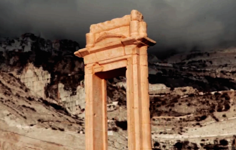 Robot all'opera per ricreare l’Arco del Tempio di Bel di Palmira, TOR ART,  Carrara