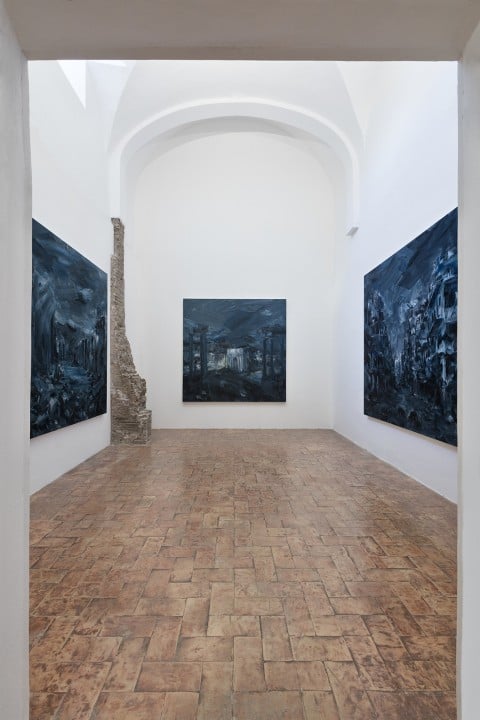 Yan Pei-Ming - installation view at Villa Medici, Roma 2016 - photo © Claudio Abate