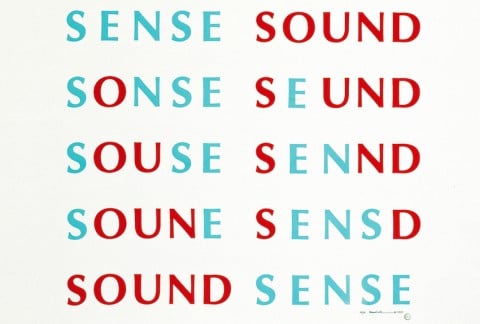 Emmett Williams, Sense Sound _Sound Sense (1955), 1989 - Published by Francesco Conz, Verona