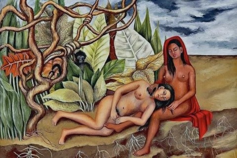 Frida Kahlo, Dos desnudos en el bosque (La tierra misma)