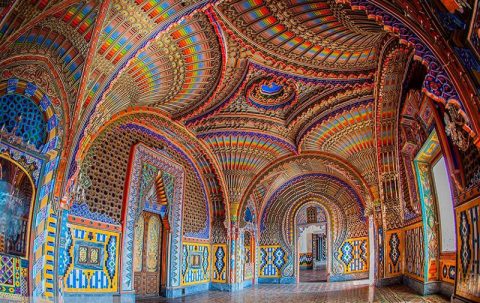 Castello di Sammezzano, vista degli interni