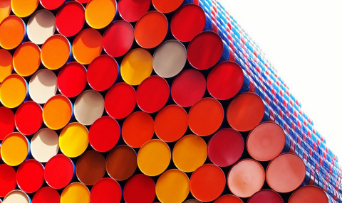 Christo, Mastaba, installazione per la Fondazione Maeght, 2016