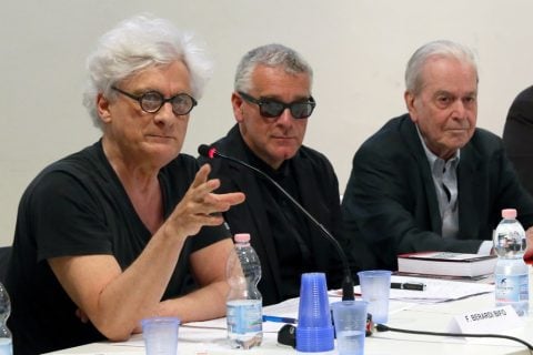 Nanni Balestrini – “Tutto” in una volta - FM Centro per l’Arte Contemporanea, Milano 2016 - photo Virginia Garra - Franco Berardi Bifo, Marco Scotini, Nanni Balestrini