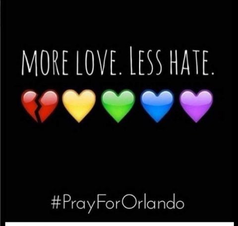 Post di solidarietà per le vittime di Orlando