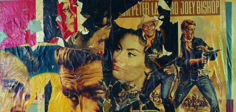 Mimmo Rotella, Senza titolo, 1964, décollage