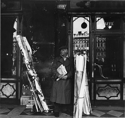 Mimmo Rotella, Venezia, 1990 © Fondazione Mimmo Rotella Photo: Favaretto, Venezia