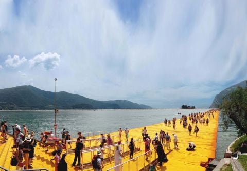 Christo, The Floating Piers, Lago d'Iseo (foto Daniele Capra)