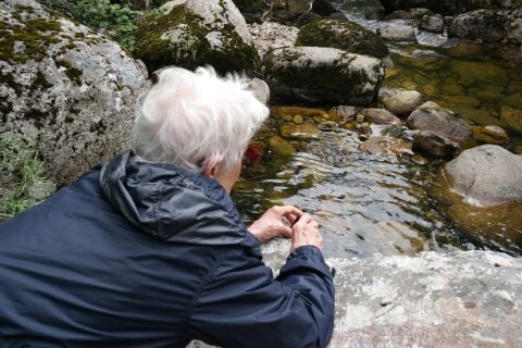 Joan Jonas, durante la residenza presso la Fondazione Botìn, 2016