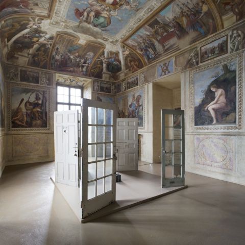 Rebecca Horn, Cutting Through the Past, 1992-93, Castello di Rivoli, donazione Fondazione Marco Rivetti, ph credit Renato Ghiazza